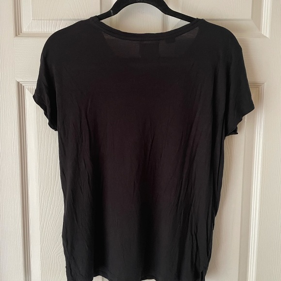 Black Frill Pocket T-Shirt by Vero Moda - Picture 3 of 4